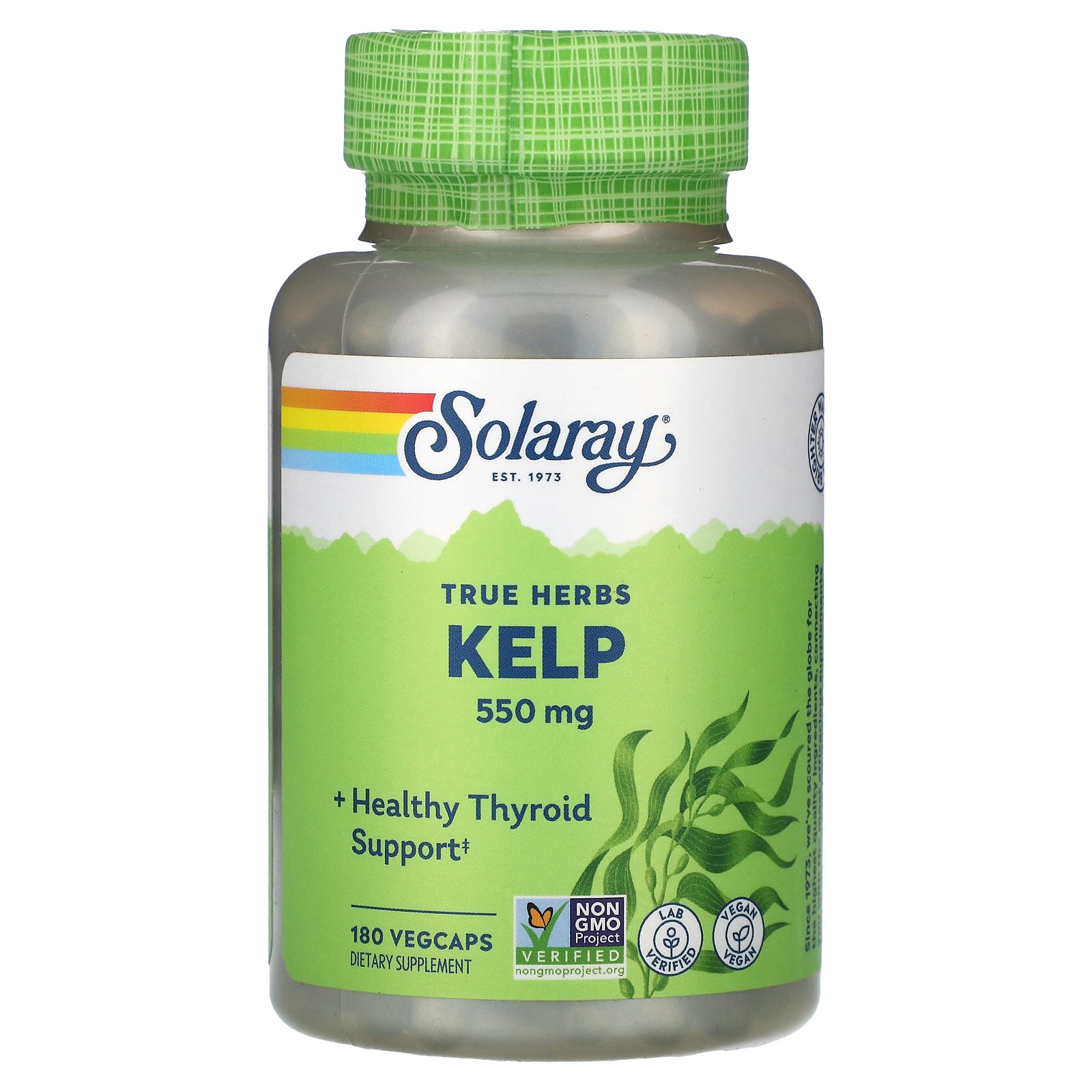 Solaray, True Herbs, Kelp, 550 mg, 180 VegCaps