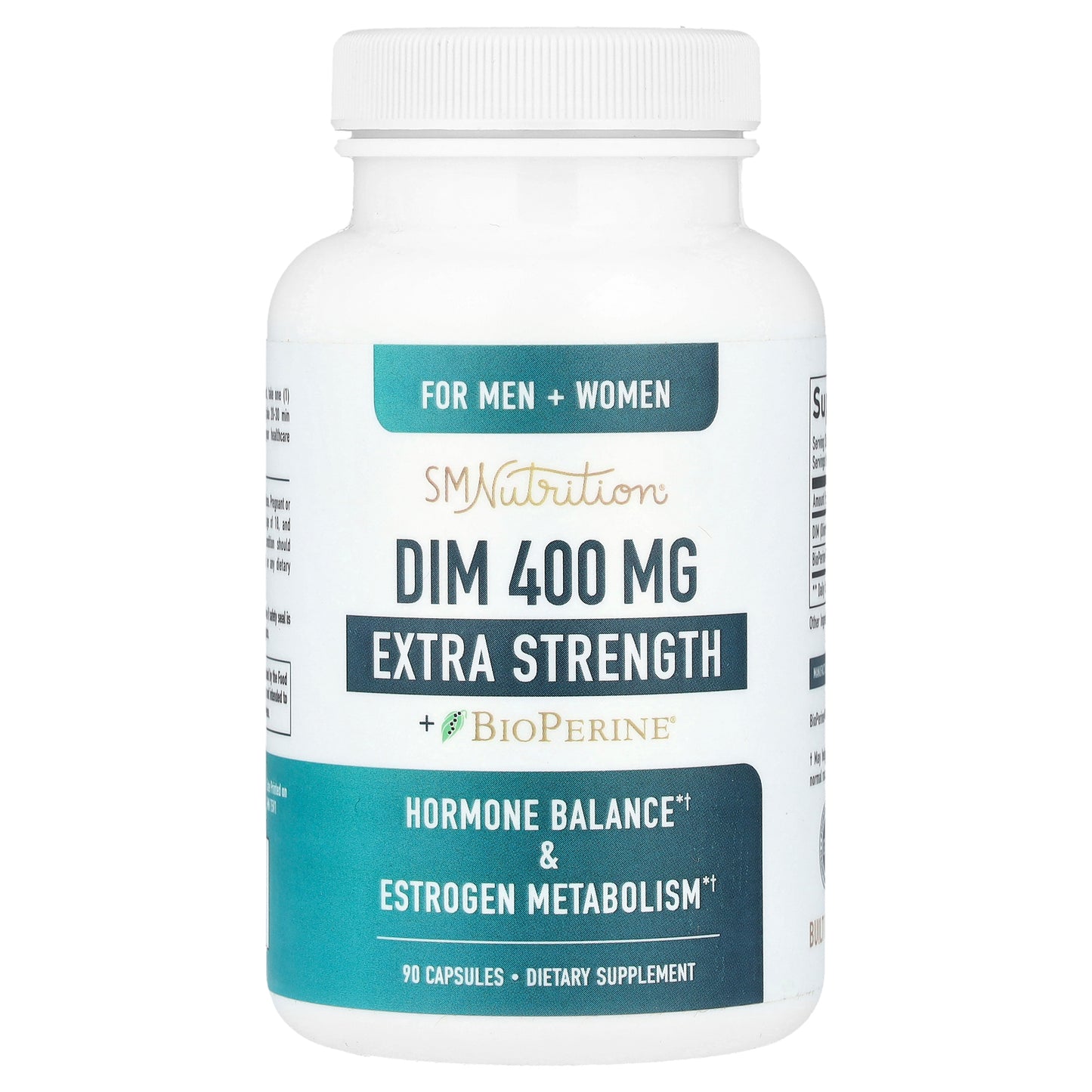 SMNutrition, DIM, Extra Strength, 400 mg, 90 Capsules