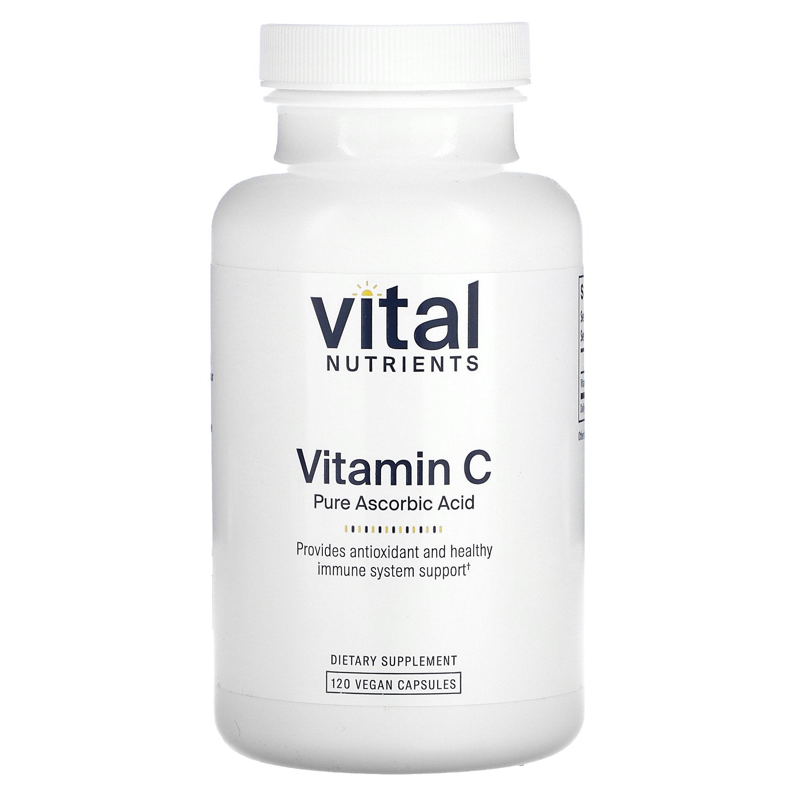 Vital Nutrients, Vitamin C, 120 Vegan Capsules (1,000 mg per Capsule)
