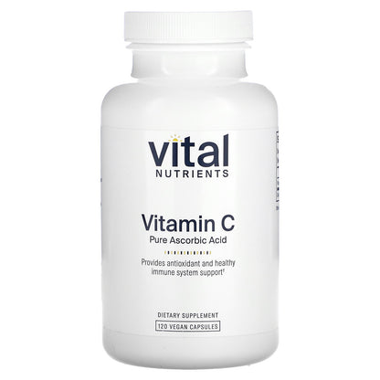 Vital Nutrients, Vitamin C, 120 Vegan Capsules (1,000 mg per Capsule)