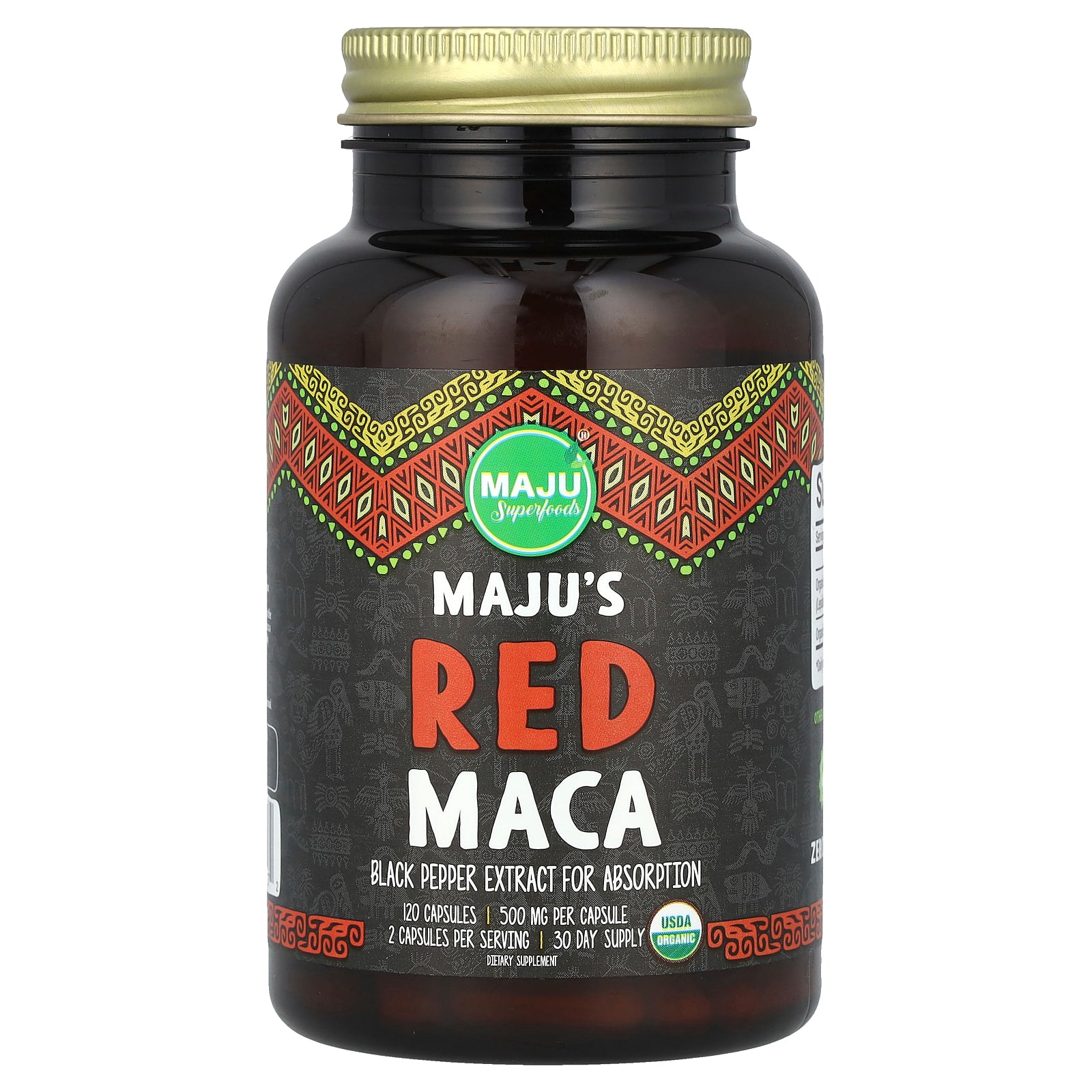 Maju Superfoods, Maju's Red Maca, 120 Capsules