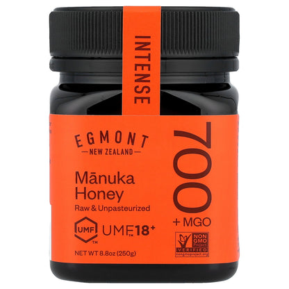 Egmont Honey, Manuka Honey, Raw & Unpasteurized, UMF™ 18+,  MGO 700+, 8.8 oz (250 g)