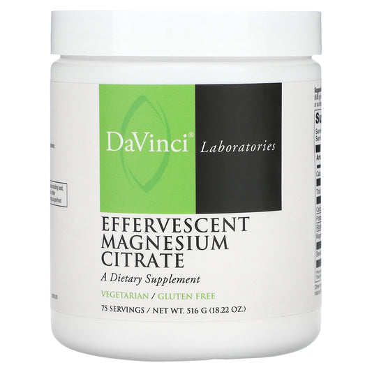 DaVinci Laboratories, Effervescent Magnesium Citrate, 18.22 oz (516 g)