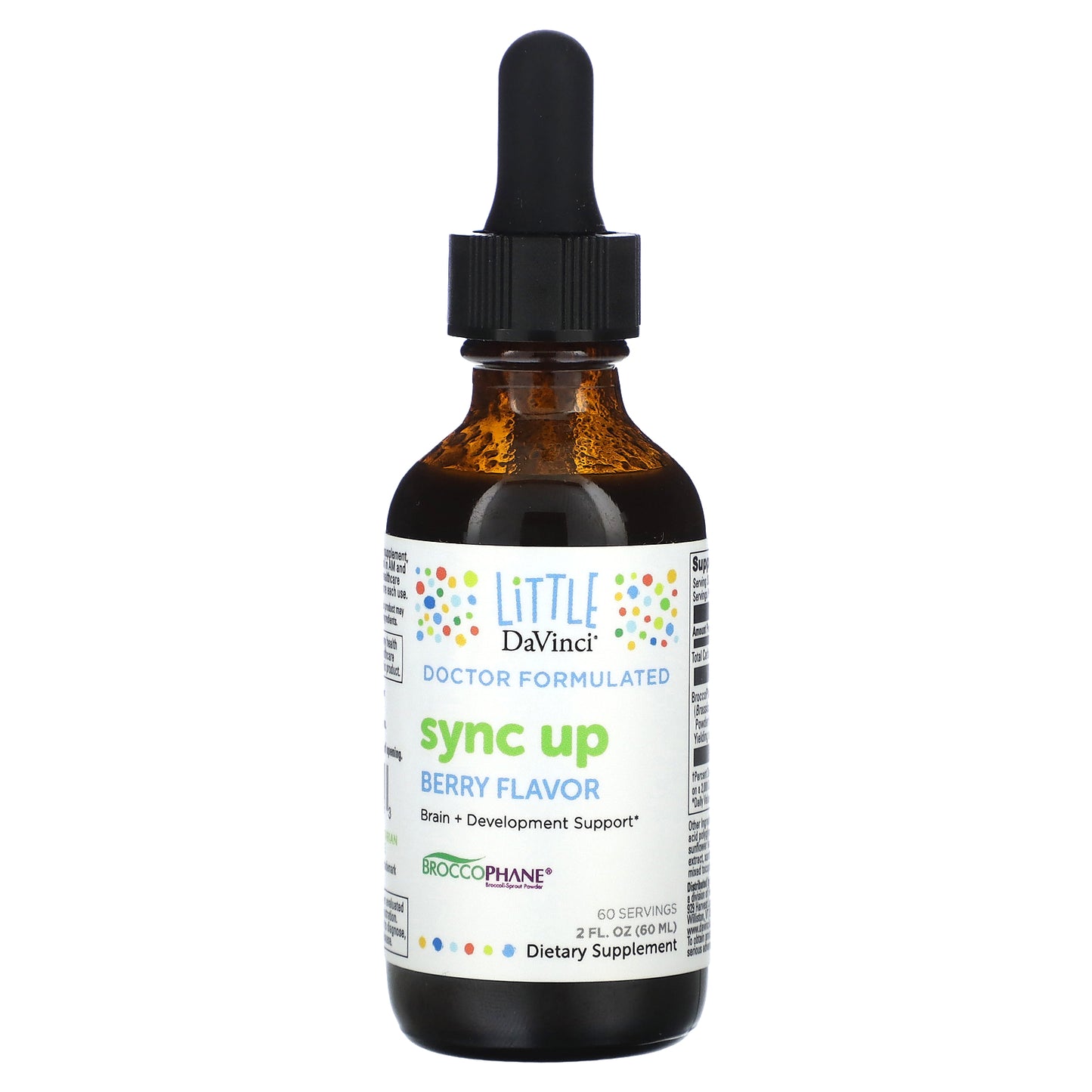 Little DaVinci, Sync Up, Berry, 375 mcg, 2 fl oz (60 ml)