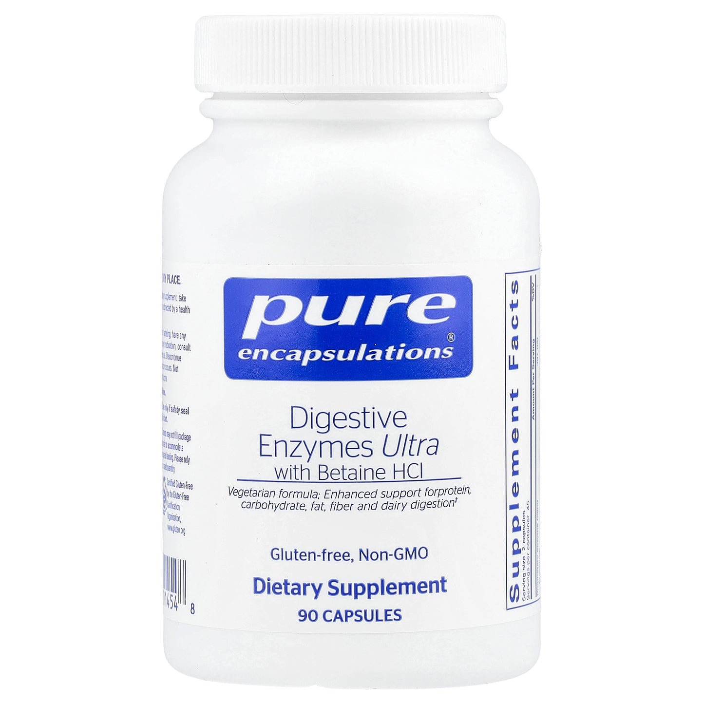 Pure Encapsulations, Digestive Enzymes Ultra With Betaine HCl, 90 Capsules