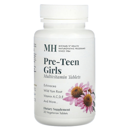 Michael's Health, Pre-Teen Girls Multivitamin, 30 Vegetarian Tablets