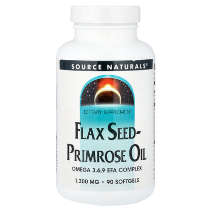 Source Naturals, Flax Seed-Primrose Oil, 90 Softgels