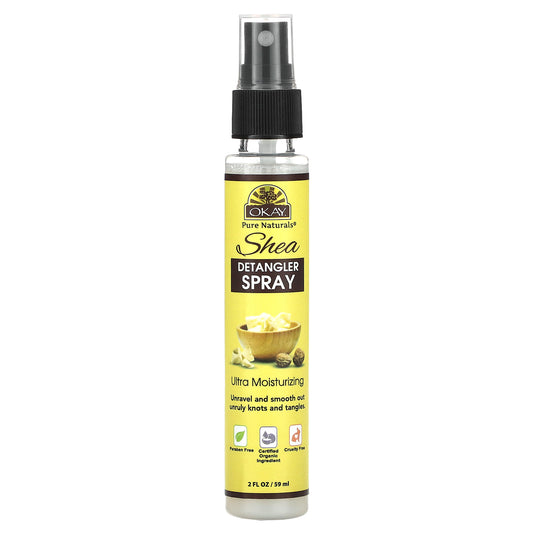 Okay Pure Naturals, Shea Detangler Spray, 2 fl oz (59 ml)