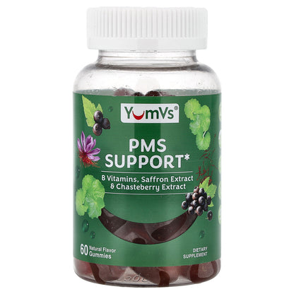 YumVs, PMS Suport Gummies, Natural, 60 Gummies
