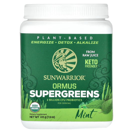 Sunwarrior, Ormus Supergreens, Mint, 7.9 oz (225 g)