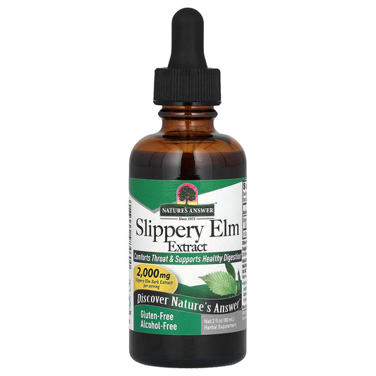 Nature's Answer, Slippery Elm Extract, Alcohol-Free , 2,000 mg , 2 fl oz (60 ml)