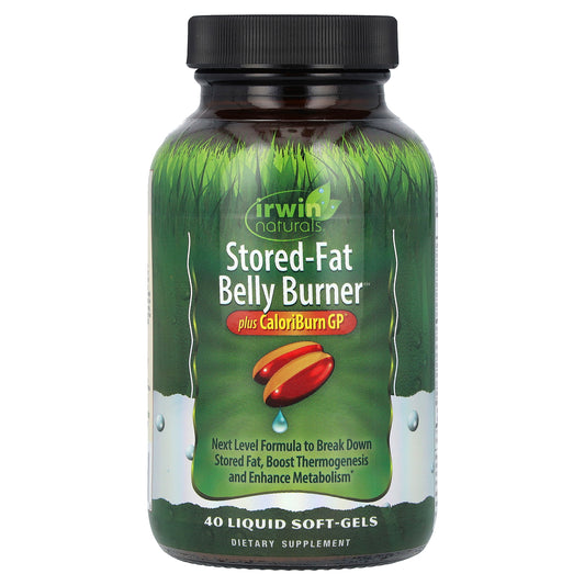 Irwin Naturals, Stored-Fat Belly Burner, Plus CaloriBurn GP®, 40 Liquid Soft-Gels