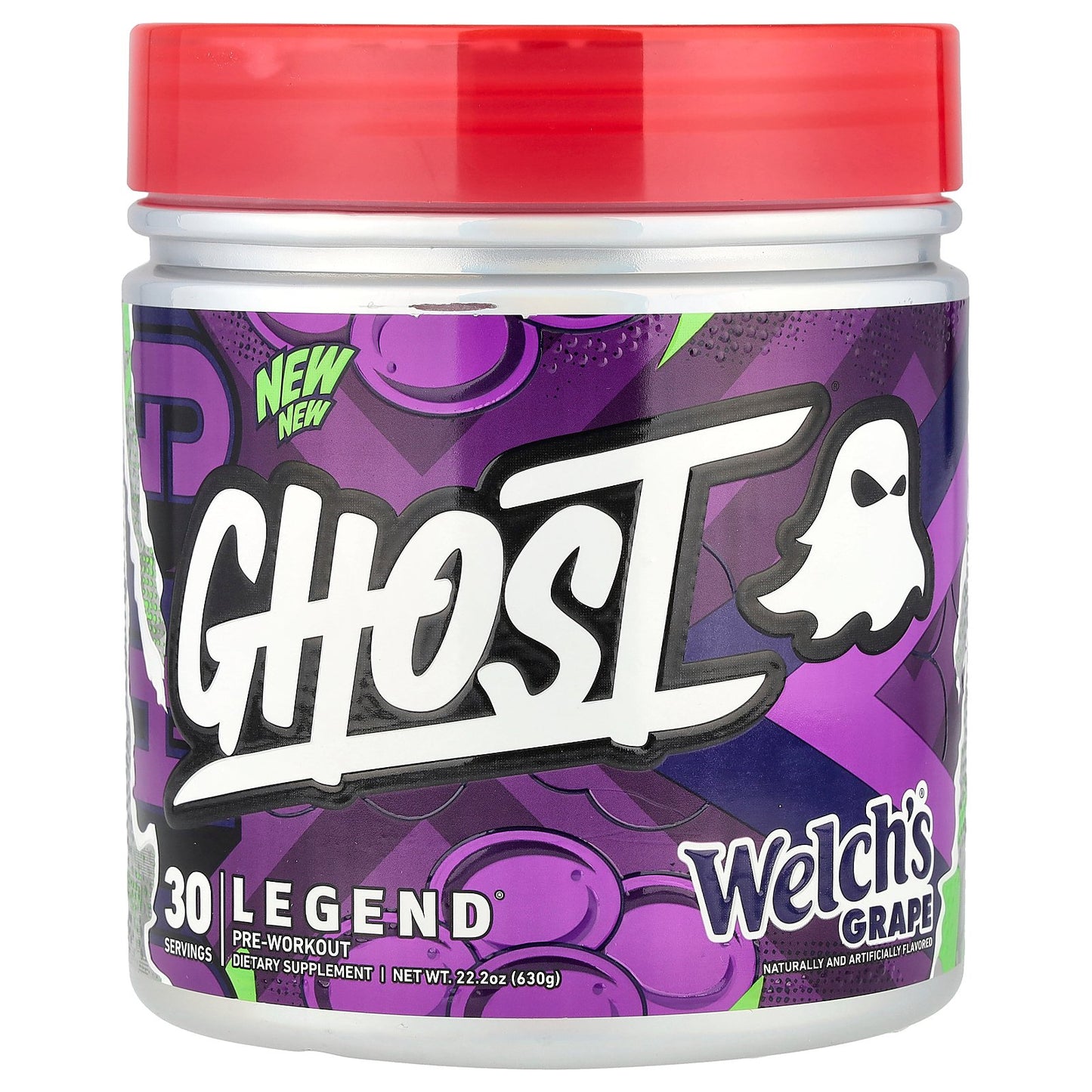 Ghost, Legend® Pre-Workout, Welch's® Grape, 22.2 oz (630 g)