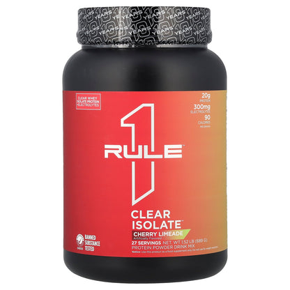 Rule One Proteins, Clear Isolate™, Cherry Limeade, 1.52 lb (689 g)