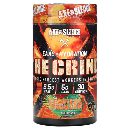 Axe & Sledge Supplements, The Grind, EAAS + Hydration, Tropical Thunder, 17.56 oz (498 g)