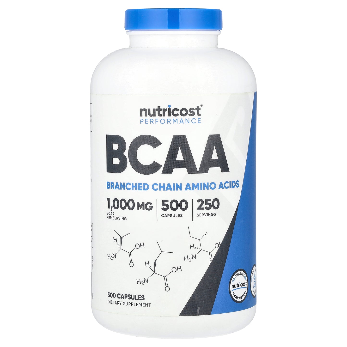 Nutricost, Performance, BCAA, 500 Capsules (500 mg per Capsule)