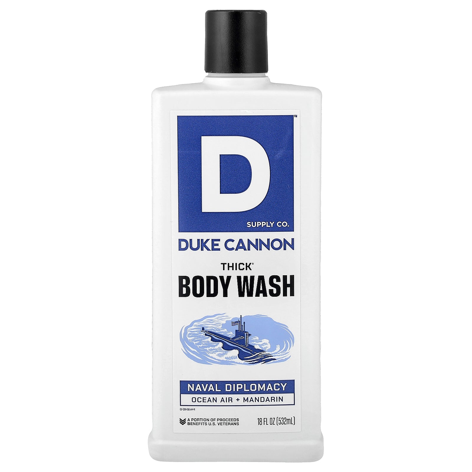 Duke Cannon Supply Co., Thick® Body Wash, Naval Diplomacy, 18 fl oz (532 ml)