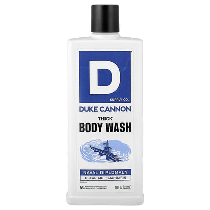 Duke Cannon Supply Co., Thick® Body Wash, Naval Diplomacy, 18 fl oz (532 ml)