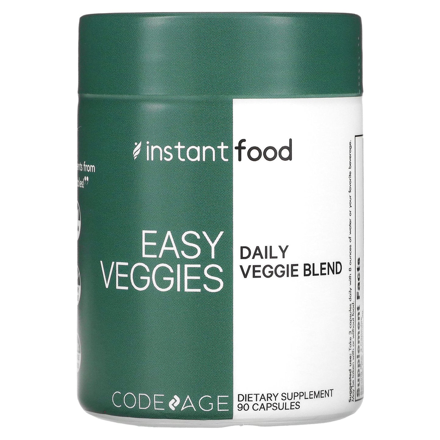 Codeage, Instant Food, Easy Veggies, Daily Veggie Blend, 90 Capsules