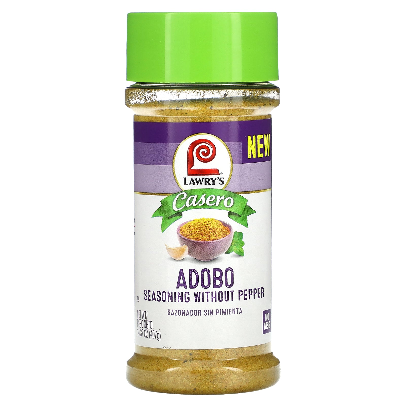 Lawry's, Casero, Adobo Seasoning Without Pepper, 14.37 oz (407 g)