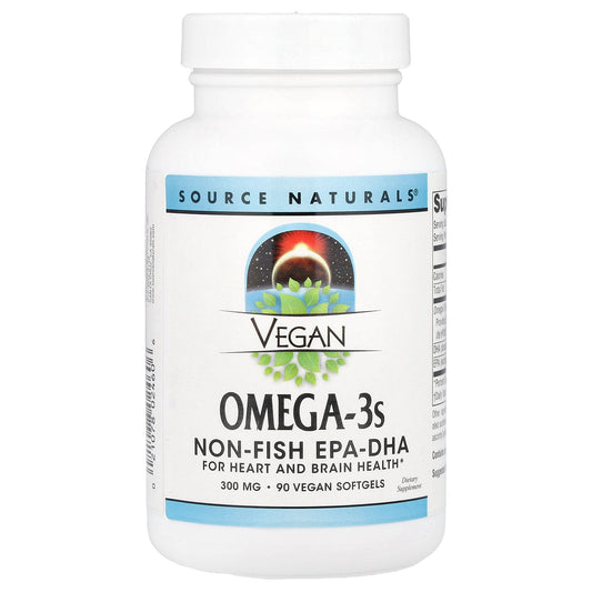 Source Naturals, Vegan Omega-3s, 300 mg , 90 Vegan Softgels