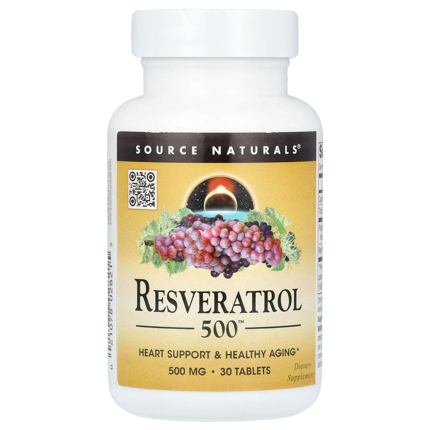 Source Naturals, Resveratrol 500™, 500 mg, 30 Tablets