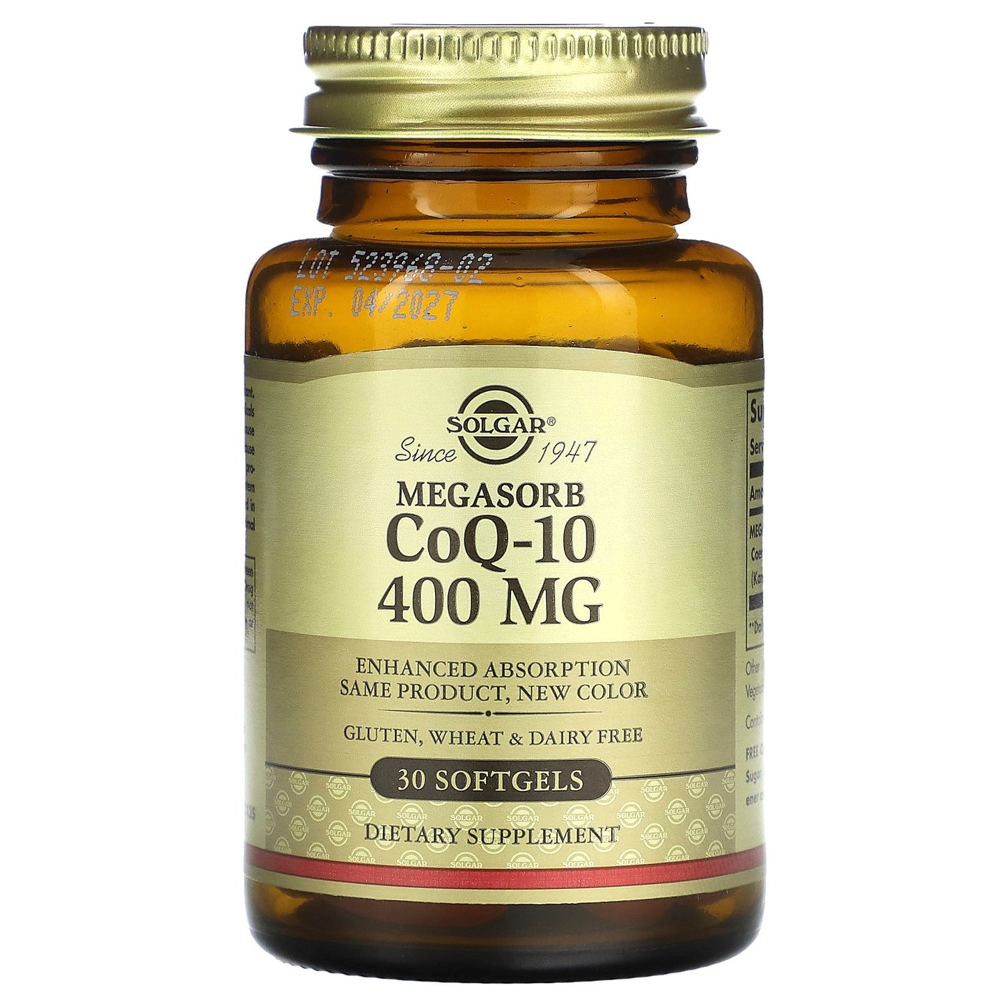 Solgar, Megasorb CoQ-10, 400 mg, 30 Softgels