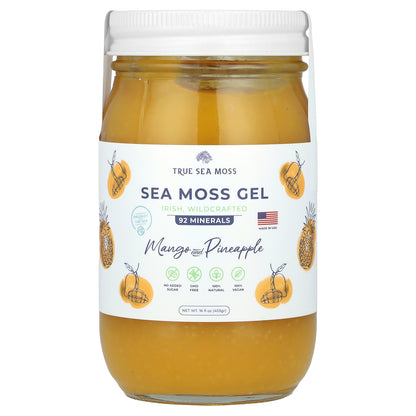 True Sea Moss, Sea Moss Gel, Mango and Pineapple, 16 fl oz (453 g)