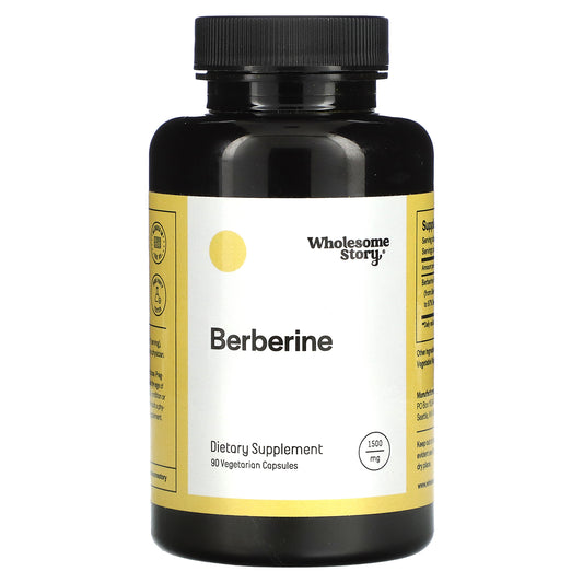 Wholesome Story, Berberine, 1,500 mg, 90 Vegetarian Capsules (500 mg per Capsule)