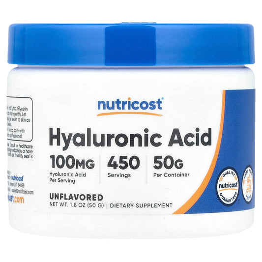 Nutricost, Hyaluronic Acid, Unflavored, 1.8 oz (50 g)