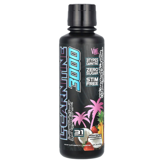 VMI Sports, L-Carnitine 3000, Miami Vice, 16 fl oz (473 ml)