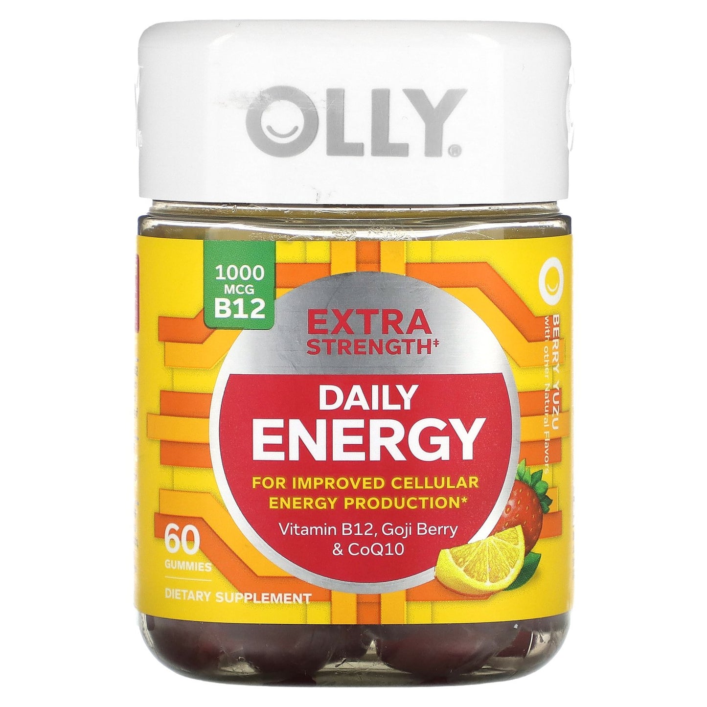 OLLY, Daily Energy, Berry Yuzu, 60 Gummies