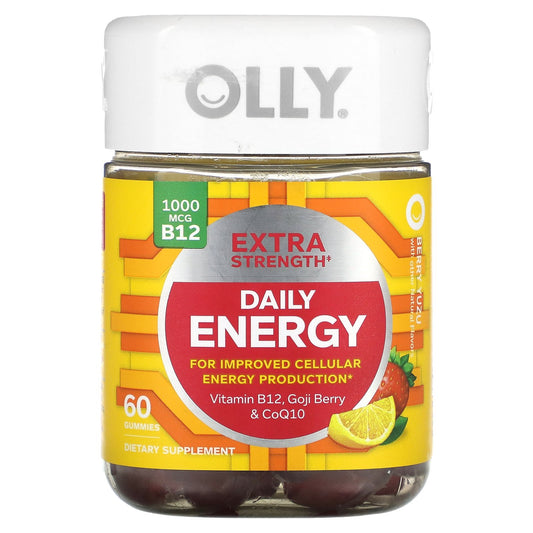 OLLY, Daily Energy, Berry Yuzu, 60 Gummies