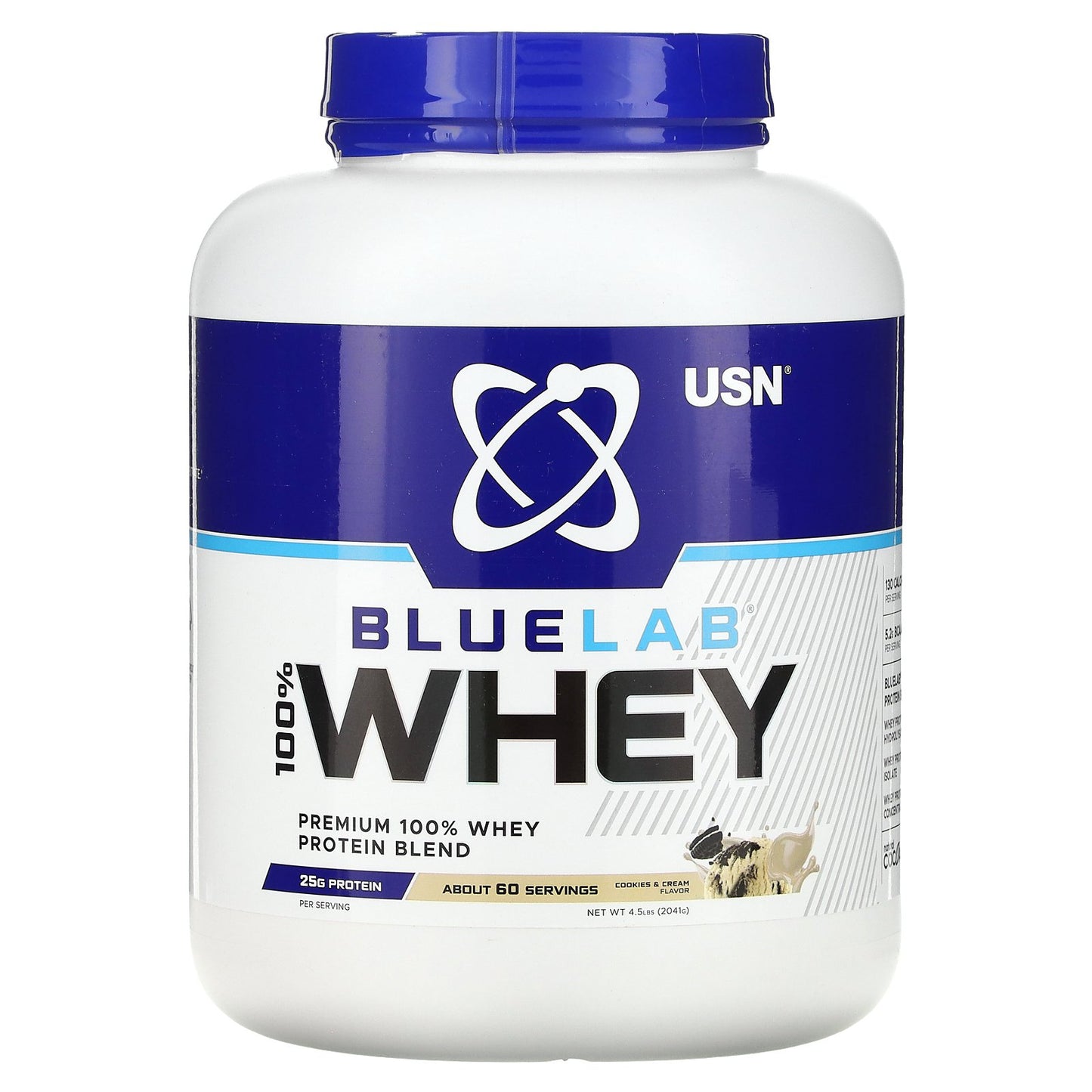 USN, BLUELAB, 100% Whey, Cookies & Cream, 4.5 lbs (2,041 g)