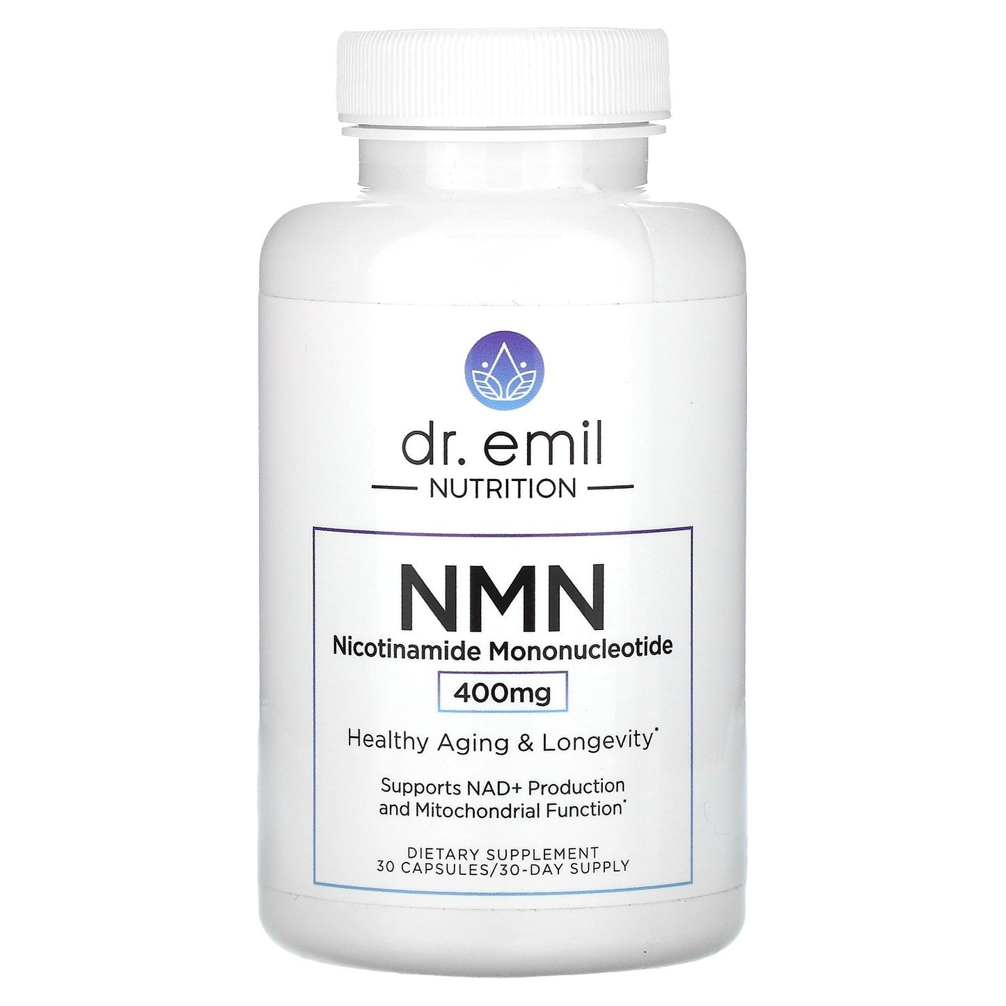 Dr. Emil Nutrition, NMN, 400 mg, 30 Capsules