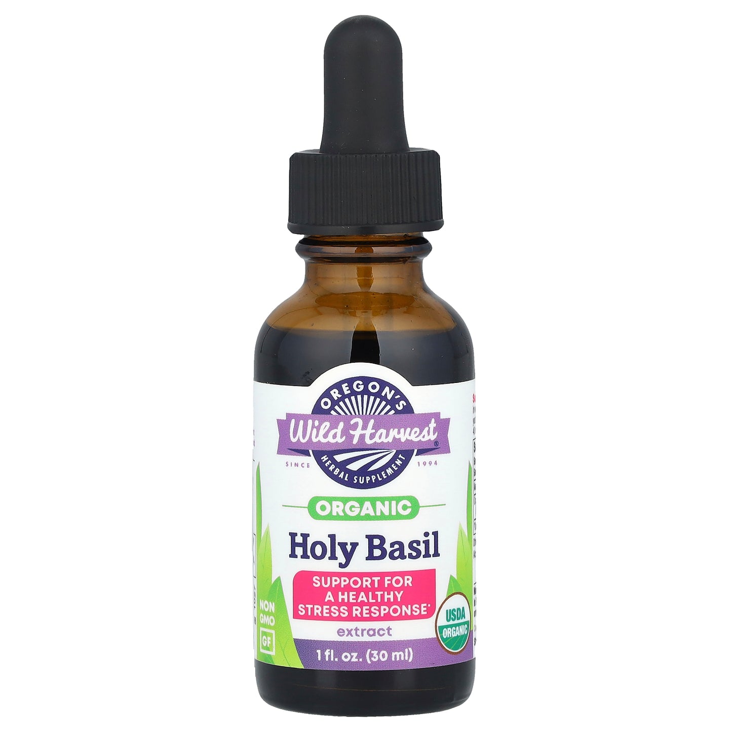 Oregon's Wild Harvest, Organic Holy Basil Extract, 1 fl oz (30 ml)