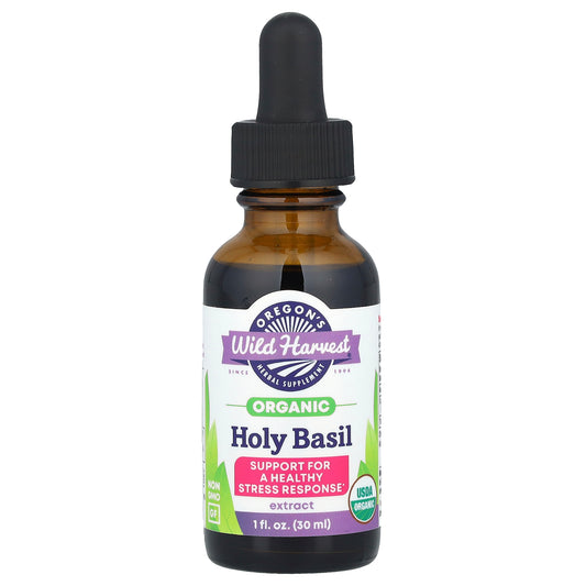 Oregon's Wild Harvest, Organic Holy Basil Extract, 1 fl oz (30 ml)
