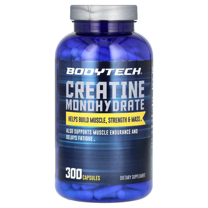 BodyTech, Creatine Monohydrate, 300 Capsules (750 mg per Capsule)