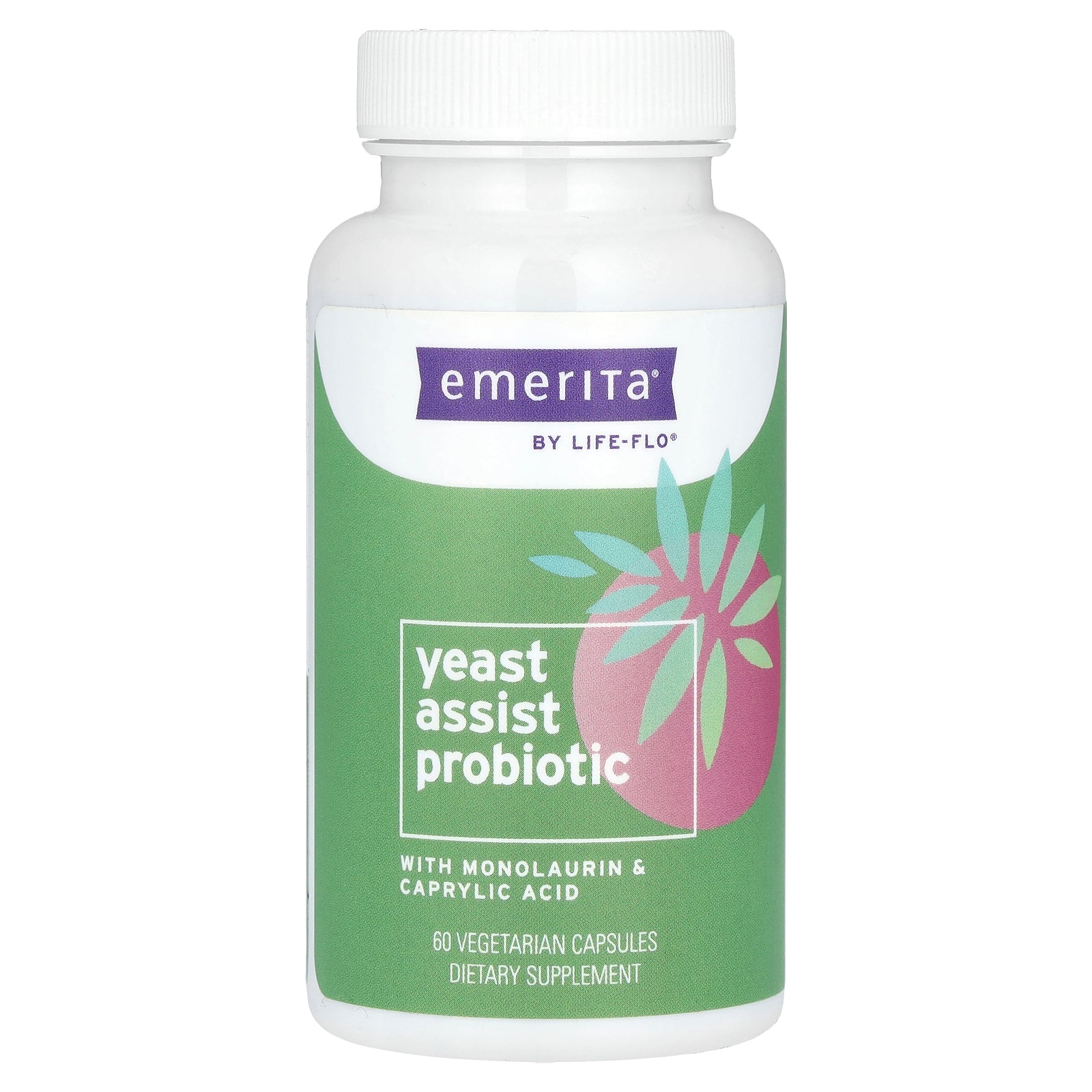 Emerita, Yeast Assist Probiotic, 60 Vegetarian Capsules