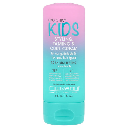 Giovanni, Eco Chic® Kids, Styling, Taming & Curl Cream, 5 fl oz (147 ml)