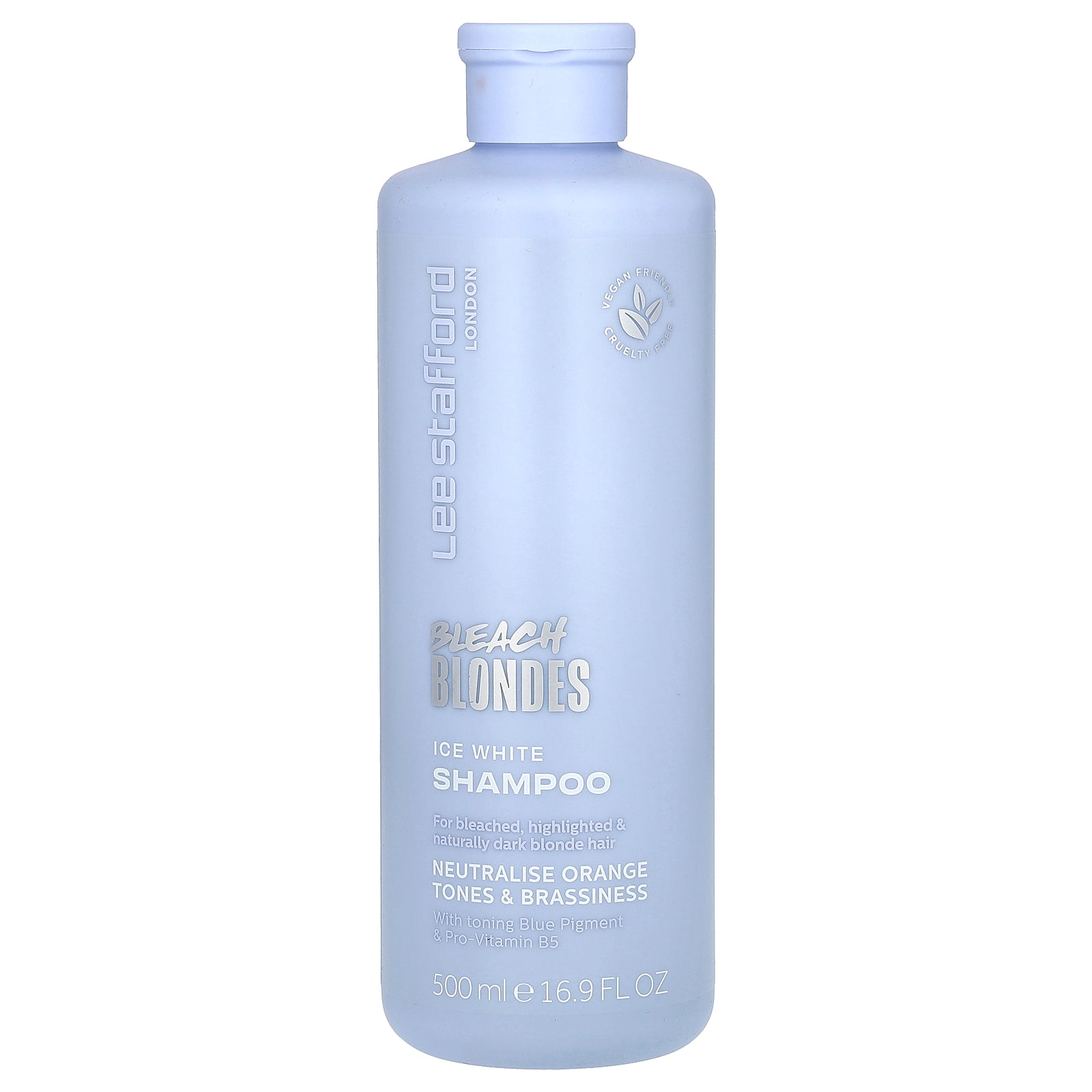 Lee Stafford, Bleach Blondes, Ice White Shampoo, For Bleached, Highlighted & Naturally Dark Blonde Hair, 16.9 fl oz (500 ml)