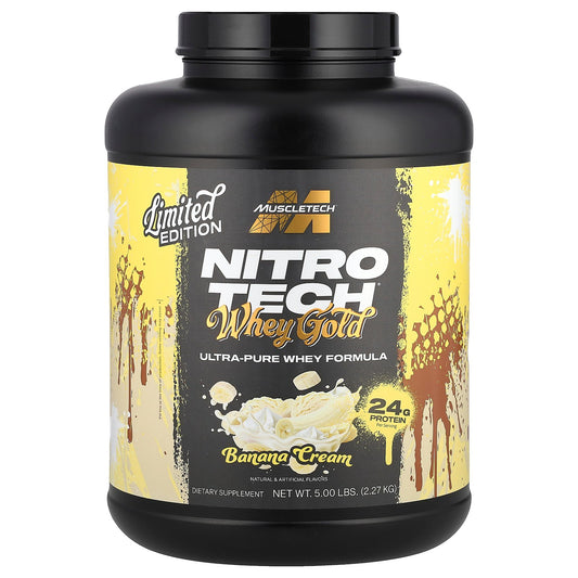 MuscleTech, Nitro-Tech® Whey Gold, Banana Cream, 5 lbs (2.27 kg)