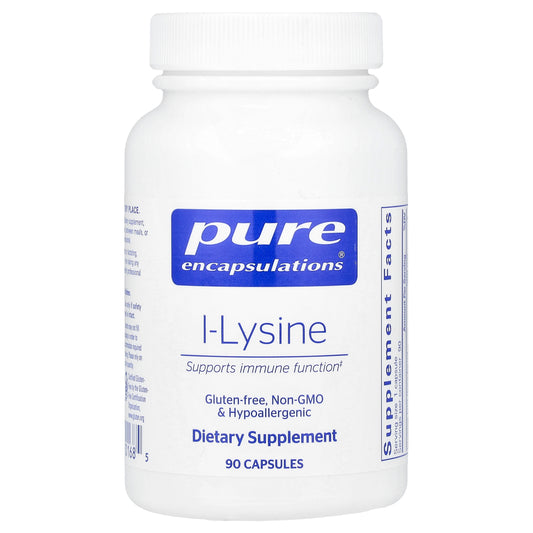 Pure Encapsulations, L-Lysine, 90 Capsules (500 mg per Capsule)