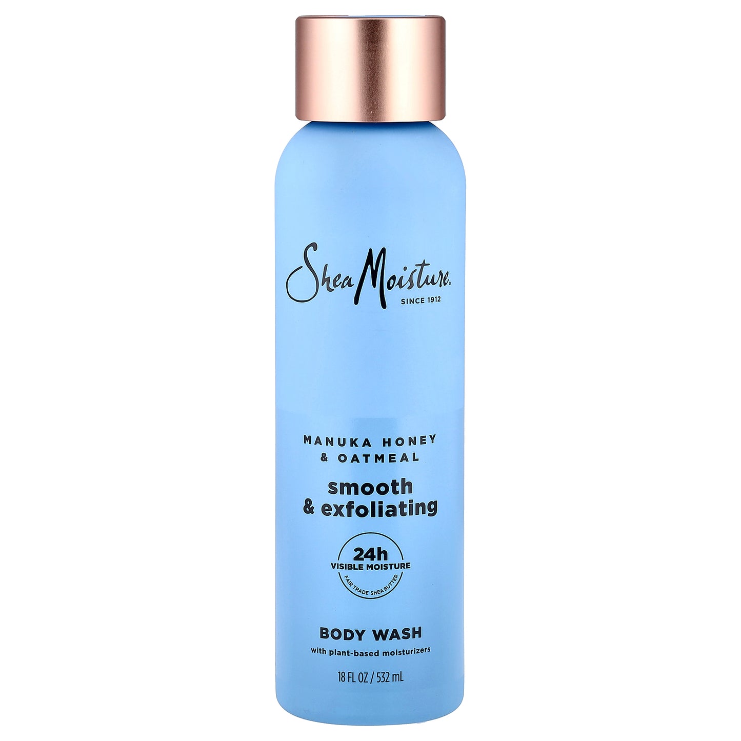SheaMoisture, Smooth & Exfoliating Body Wash, Manuka Honey & Oatmeal, 18 fl oz (532 ml)