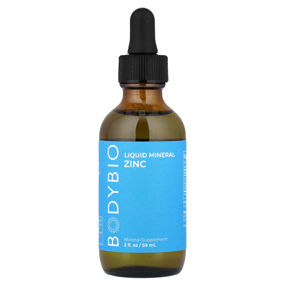 BodyBio, Liquid Mineral Zinc, 2 fl oz (59 ml)