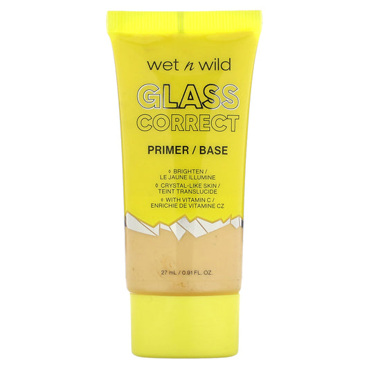 wet n wild, Glass Correct Primer, 1111913 Yellow, 0.91 fl oz (27 ml)