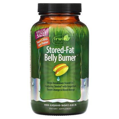 Irwin Naturals, Stored-Fat Belly Burner, 100 Liquid Soft-Gels