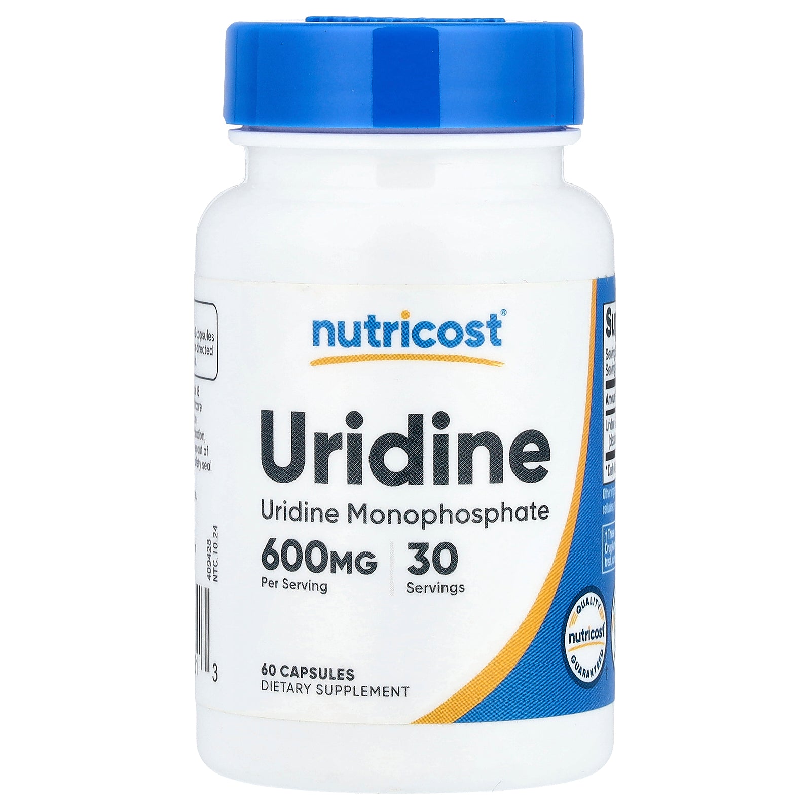 Nutricost, Uridine, 60 Capsules (300 mg per Capsule)