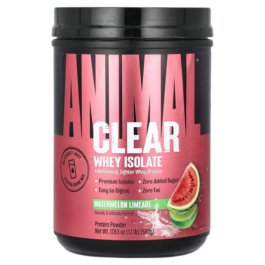 Animal, Clear Whey Isolate, Watermelon Limeade, 1.1 lb (500 g)