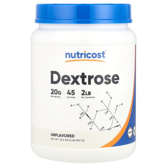 Nutricost, Dextrose, Unflavored, 2 lb (907 g)